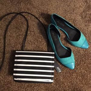 Teal ALDO flats